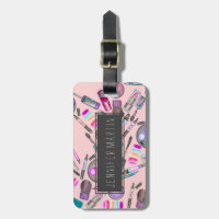 Girly Mädchen-handgemaltes Aquarell-Make-up auf