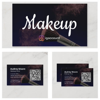 Girly Makeup Artist Visitenkarte