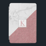 Girly Marble Blush Rose Gold Glitzer Monogram iPad Mini Hülle<br><div class="desc">Girly Marble Blush Rose Gold Glitzer Monogram Cover mit Rose Gold Imitate Glitzer und Platz für Ihre individuelle Monogramm und Name. Einfach mit Text, Schriftart und Farben anpassen. Erstellt von Zazzle pro Designer BK Thompson © exklusiv für Cedar und String; bitte kontaktieren Sie uns, wenn Sie Hilfe benötigen, Fragen haben,...</div>