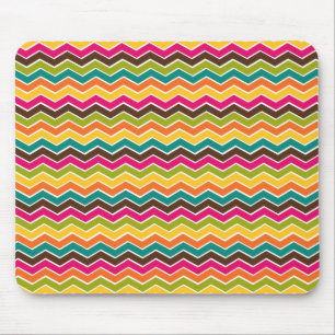 Girly MehrfarbenZickzack Mousepad