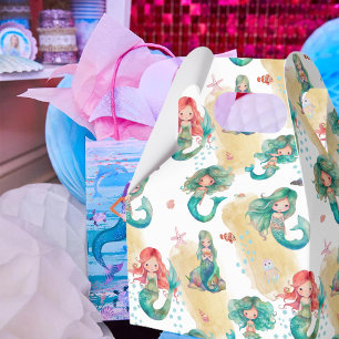 Girly Mermaid Pattern Geschenkschachtel
