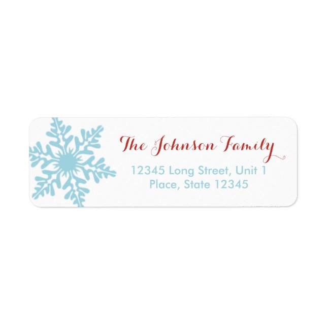 Girly Merry Christmas Reindeer - Address Labels (Vorne)