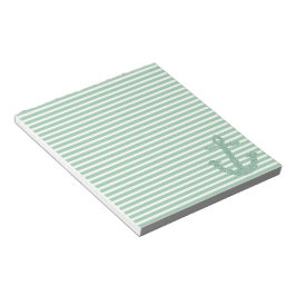 Girly Mint Glitzer Anchor Notizblock