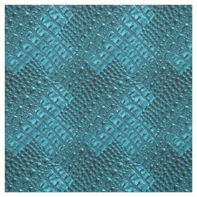 girly Mode-Türkisblau Alligatorleder Stoff (Muster)