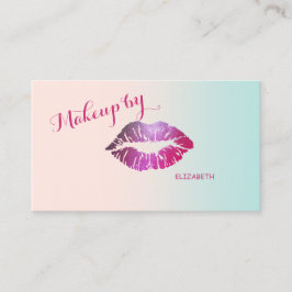 Girly Modern Beruflich Glitterie Lips Visitenkarte