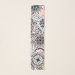 Girly Modern Pink Schwarz-weiße Blumenzeichnungen Schal<br><div class="desc">Modernes, künstlerisches, gürtelndes und hübsches Schwarzweiß. Sie befinden sich auf blumigen und Blätter-Illustrationsmustern auf einem rot-rosa Hintergrund. ***WICHTIGE HINWEIS FÜR DESIGN: Für individuelle Designanfragen, wie z.B. passende Produktanfragen, Farbänderungen, Platzierungsänderungen oder andere Änderungswünsche, klicken Sie bitte auf den "KONTAKT"-Button oder senden Sie eine E-Mail an den Designer direkt unter lafemme.art@gmail.com. Sie...</div>