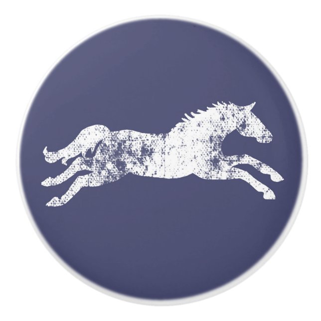 Girly Multicolor Classic Pferde Keramikknauf (Vorderseite)