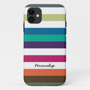 Girly mutige Raibow große horizontale Streifen un Case-Mate iPhone Hülle