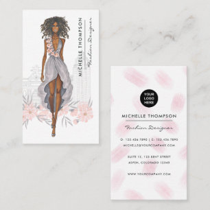 Girly New York Fashion Designer Business Card Visitenkarte