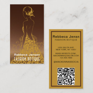 Girly New York Fashion Designer Business Card Visitenkarte