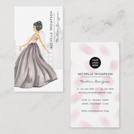 Girly New York Fashion Designer Business Card Visitenkarte