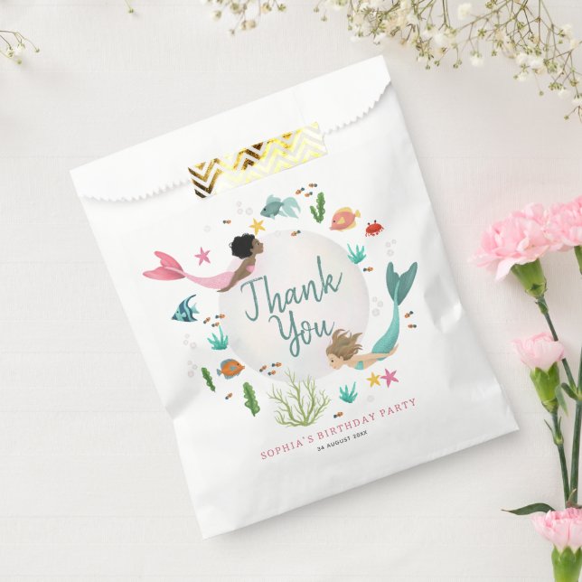 Girly Niedlich Magical Under Sea Kindergeburtstag Geschenktütchen (Versiegelt)