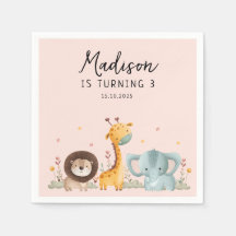 Girly Party Wild Animals Geburtstag