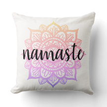 Girly Pastel Gradient Namaste Mandala Blume