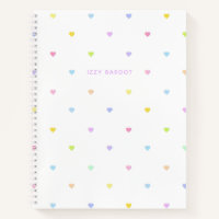 Girly Pastel Hearts Pattern