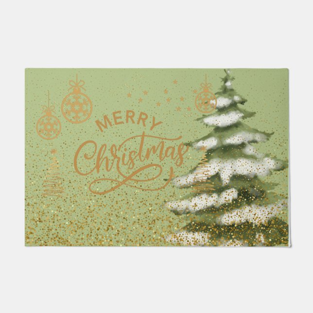 Girly Pastellglanz im Aquarell Fußmatte (Vorderseite)