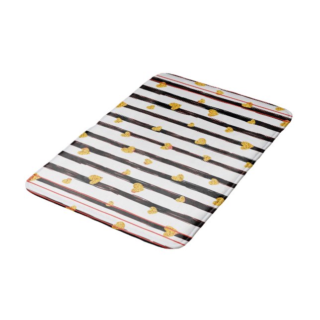 Girly Pattern Badezimmer Mat Badematte (Schrägansicht)