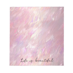 Girly Pearl Pink Notizblock