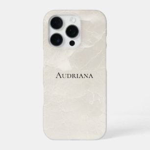 Girly Pearl Weiß Glam iPhone 16 Pro Hülle
