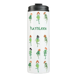 Girly Personalisiert Irish Dancers Niedlich HandGe Thermosbecher