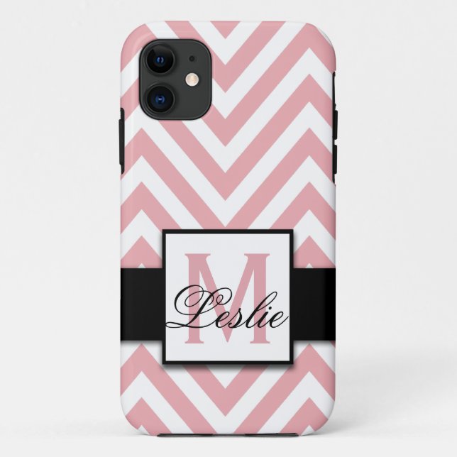 GIRLY, PERSONALISIERTES KORALLENROTES ROSA Case-Mate iPhone HÜLLE (Rückseite)