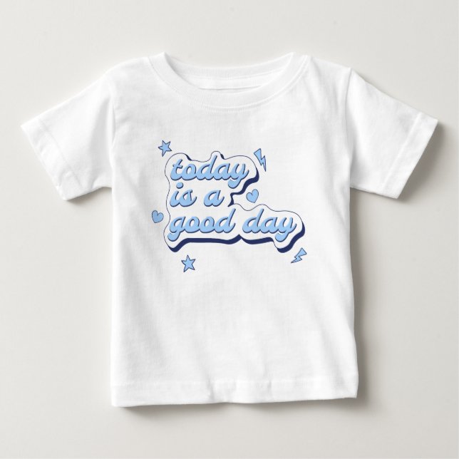 Girly Phrase Stars hört Rays Blue Baby T-shirt (Vorderseite)