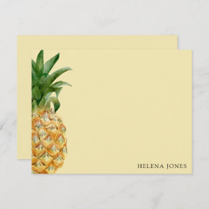 Girly Pineaple Correspondence Mitteilungskarte