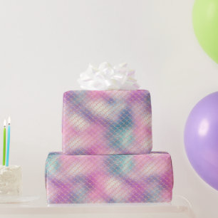 Girly Pink Aqua Gold Meerjungfrau Geschenkpapier