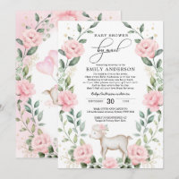 Girly Pink Baby Lamb Dusche by Mail Quarantine