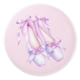 Girly Pink Ballet Shoes Keramik Knob Keramikknauf
