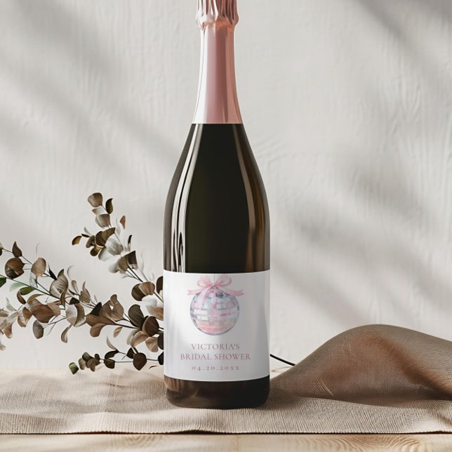 Girly Pink Disco Ball Elegantes Brautparty (Von Creator hochgeladen)