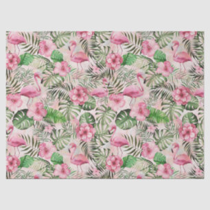 Girly Pink Flamingo Tissue Paper Seidenpapier