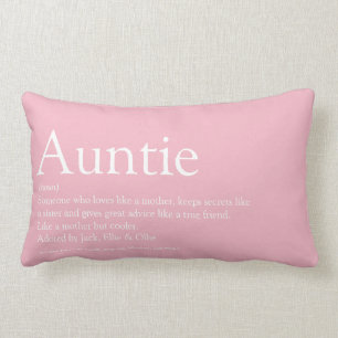 Girly Pink Fun Best Ever Tante Tante Definition Lendenkissen