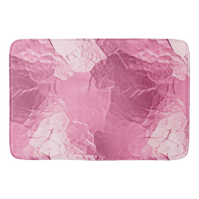 Girly Pink Glam Badematte (Vorderseite)