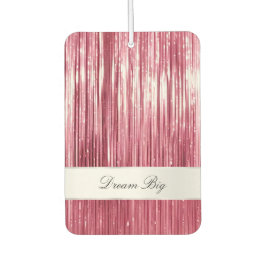 Girly Pink Glam Glitzy Tinsel Streifen Autolufterfrischer