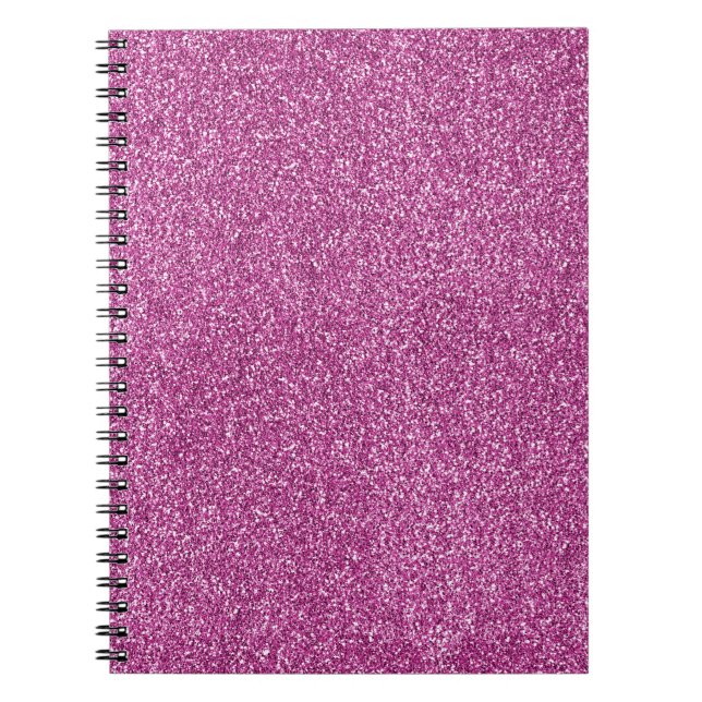 Girly Pink Glitz Glitzer Notizblock (Vorderseite)