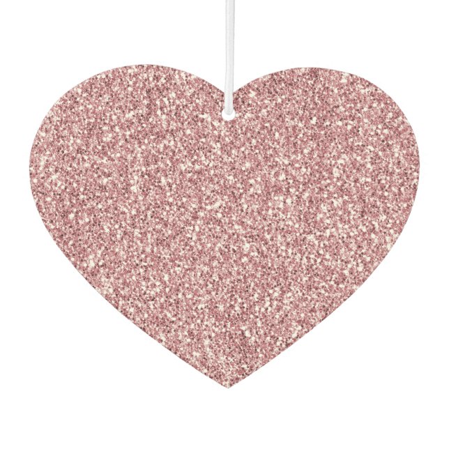 Girly Pink Glitzer Autolufterfrischer (Vorderseite)