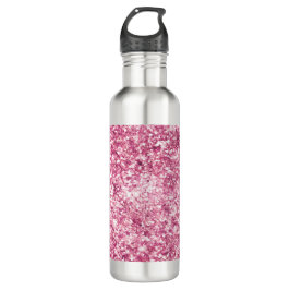Girly Pink Glitzer Confetti Edelstahlflasche