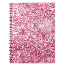 Girly Pink Glitzer Confetti Notizblock