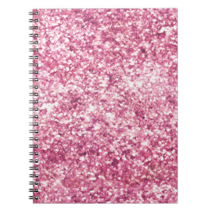 Girly Pink Glitzer Confetti Notizblock