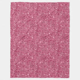 Girly Pink Glitzer Fleecedecke