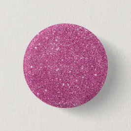 Girly Pink Glitzer Glam Button