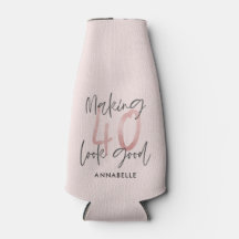 Girly pink Glitzer Moderner, stilvoller 40. Geburt