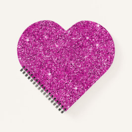 Girly Pink Glitzer Ombre Sparkle Notizbuch