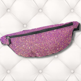 Girly Pink Glitzer Pattern Bauchtasche