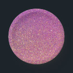 Girly Pink Glitzer Pattern Pappteller<br><div class="desc">Wählen Sie einen einfachen rosa Glitzer-Look,  oder verwenden Sie diesen Hintergrund,  um Ihre eigenen Objekte mit Text oder zusätzlichen Bildern anzupassen! Bitte nicht,  dies ist ein digitaler Glitzer und hat keine Textur. Hat eine rosa bis orange-rosa Omelfarbe verblassen.</div>