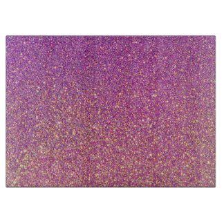 Girly Pink Glitzer Pattern Schneidebrett