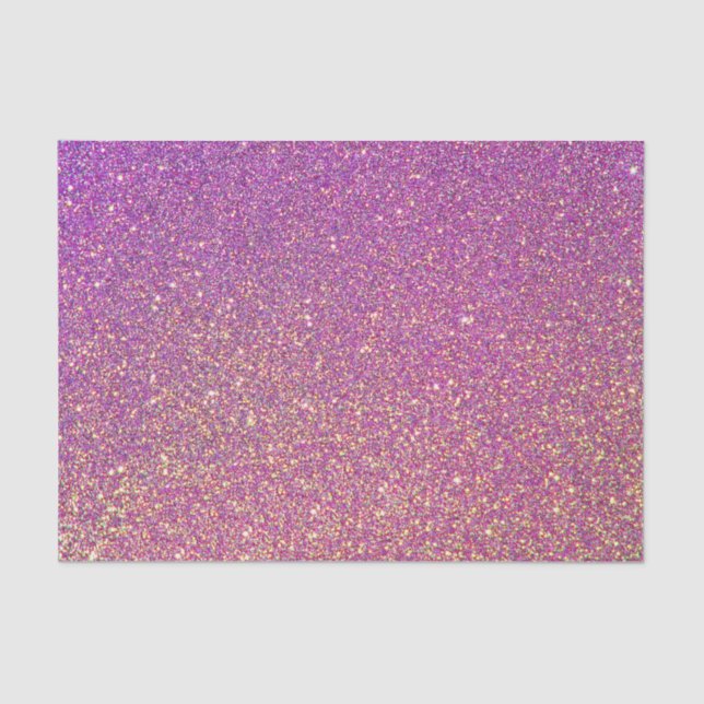 Girly Pink Glitzer Pattern Seidenpapier (Vorderseite)