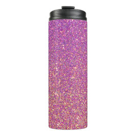 Girly Pink Glitzer Pattern Thermosbecher