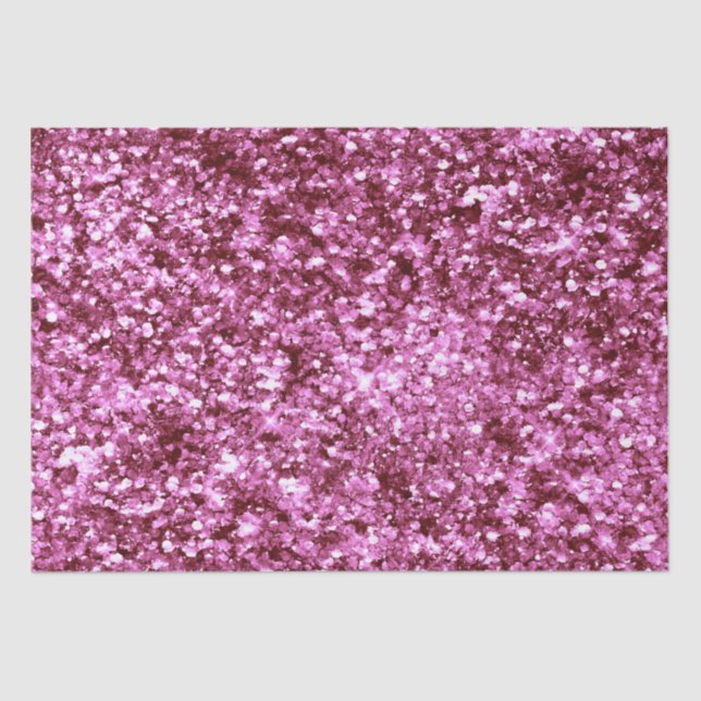 Girly Pink Glitzer Seidenpapier (Vorderseite)